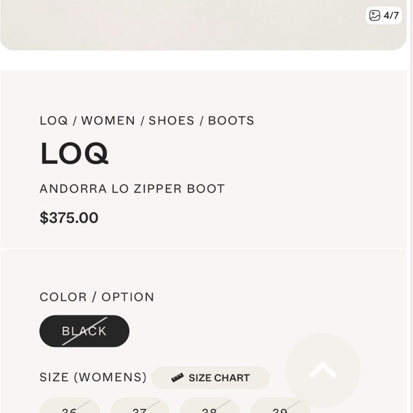 LOQ Andorra Lo Zipper Booties Black Suede 37 - Picture 12 of 12